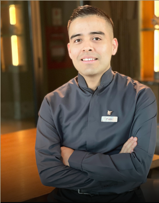 Pedro, a five-star hospitality professional.